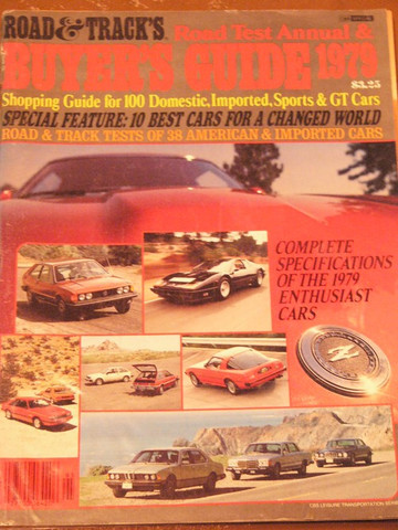 1979 Road &Track Buyers Guide sport,gt,38 tests