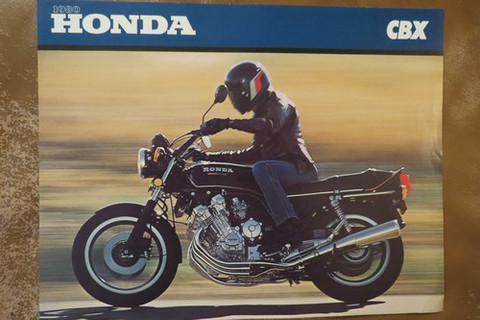 1980 Honda CBX motorcycle brochure catalog