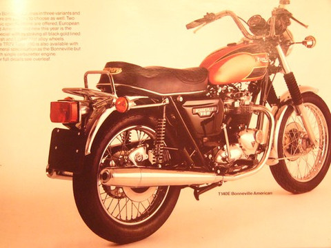 1980 Triumph 750 Bonneville T140E TR7V T140D , brochure catalog