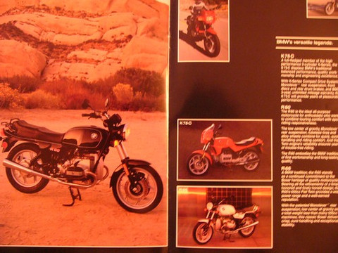 1982 BMW motorcycle full line brochure catalog