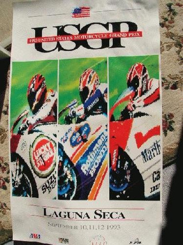 1993 US motorcycle grand prix official poster