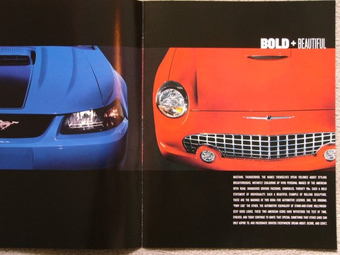 2003 Ford Mustang 2003 Ford Thunderbird sales brochure catalog