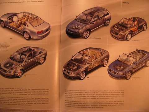 2004 Audi car auto sales brochure catalog
