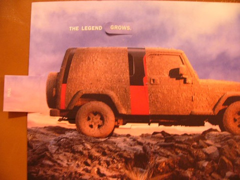 2004 Jeep Wrangler novelty brochure catalog