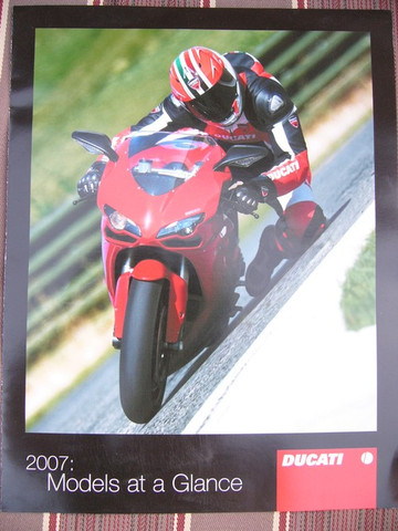2007 Ducati Cagiva full model line brochure catalog