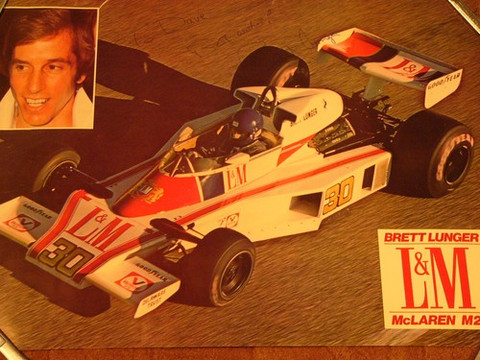 Brett Lunger Gran Prix McLaren M23 autograph
