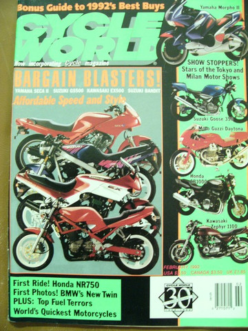 Cycle world 1992 Best Buys and Bargain Blasters