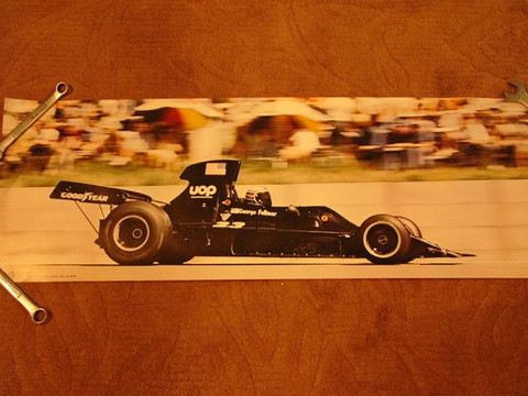 1973 George Follmer Formula one GP Shadow poster