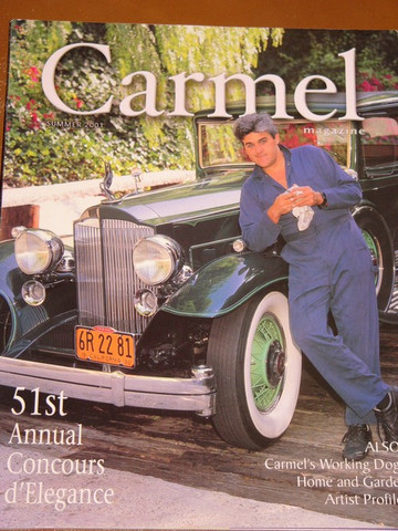 Jay Leno at Pebble Beach 2001 Carmel magazine