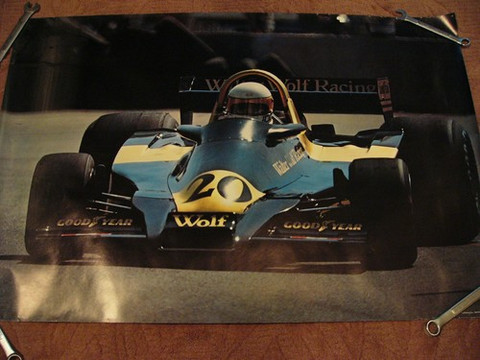Jody Scheckter formula one Wolf ford 1977 poster