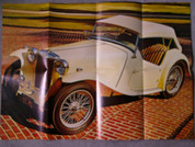 MG convertible TC model poster