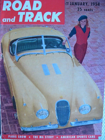 MGTF versus MGTD ,Road and Track magazine January 1954