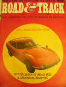 Toyota 2000GT, 1967 Pontiac Firebird,Lamborghini,Road and Track magazine June 1967