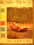 1956 Porsche Carrera,Borgward Isabella , Road and Track magazine Sept.1956
