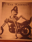 Vintage nude biker mama chick Eva Knievel