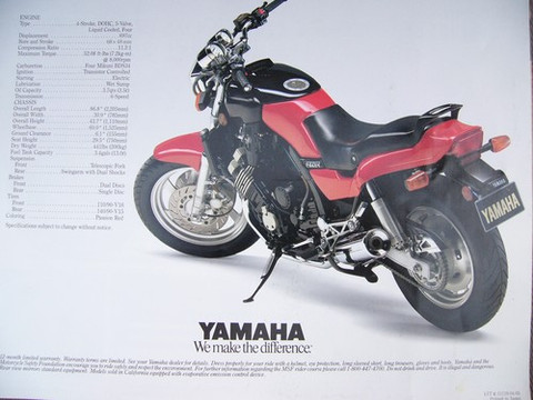 Yamaha Fazer brochure catalog