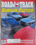 dec.1989 Road & Track,1990 Nissan 300ZX, Mercedes 500SL