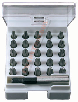 FELO 53543 25 Phillips Bits x 1" + Magnetholder
