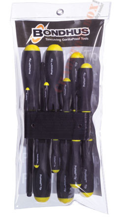 74637 Bondhus Set 13 ProHold Balldriver Screwdrivers .050-3/8
