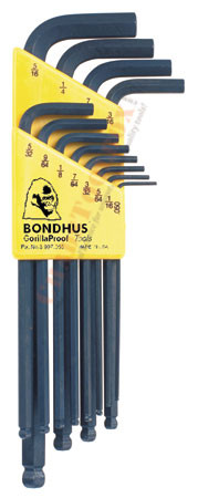 10936 Bondhus Set 12 Balldriver L-wrenches .050-5/16