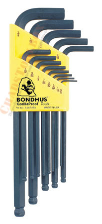 10937 Bondhus Set 13 Balldriver L-wrenches .050-3/8