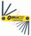 12589 Bondhus Set 9 Hex Fold-up Tools 5/64-1/4