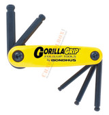 12894 Bondhus Set 5 Ballpoint Fold-up Tools 3/16-3/8