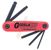 12897 Bondhus Set 5 Ballpoint Fold-up Tools 5-10mm