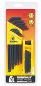 14189 Bondhus Bonus Pack - Balldriver L-wrench Set .050-3/8 (10937) & GorillaGrip Fold-up Set 5/64-1/4 (12589)