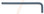 12180 Bondhus 12mm Hex L-wrench - Long