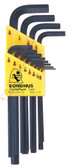 12136 Bondhus Set 12 Hex L-wrenches .050-5/16 - Long