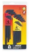 22199 Bondhus Inch/Metric Hex L-wrench Double Pack - 12199 (1.5-10mm) & 12137 (.050-3/8)