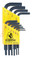 12238 Bondhus Set 10 Hex L-wrenches 1/16-1/4 - Short
