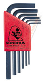12246 Bondhus Set 6 Hex L-wrenches 1.5-5mm - Short