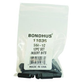11036  Bondhus Set 12 Balldriver Insert Bits 5/64-1/2