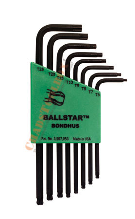 11331 Bondhus Set 8 BallStar L-wrenches T6-T25