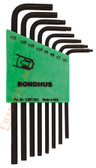 31832 Bondhus Set 8 Star L-wrenches - Long Arm Style - T6-T25
