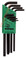 31834 Bondhus Set 8 Star L-wrenches - Long Arm Style - T9-T40