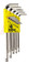 16937 Bondhus Set 13 BriteGuard Plated Balldriver L-wrenches .050-3/8