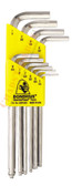 16938 Bondhus Set 10 BriteGuard Plated Balldriver L-wrenches 1/16-1/4