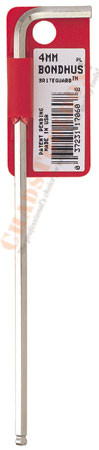 17076 Bondhus 10mm BriteGuard Plated Balldriver L-wrench