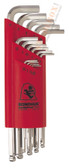 17095 Bondhus Set 15 BriteGuard Plated Balldriver L-wrenches 1.27-10mm