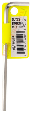 16101 Bondhus .035 BriteGuard Plated Hex L-wrench - Long
