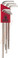 17199 Bondhus Set 9 BriteGuard Plated Hex L-wrenches 1.5-10mm - Xlong