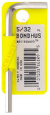16200 Bondhus .028 BriteGuard Plated Hex L-wrench - Short