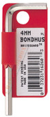 16249 Bondhus 1.27mm BriteGuard Plated Hex L-wrench - Short