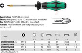 WERA 05008750001 350 SK PH 0 X 60 MM S/DRIVER FOR PHILLIPS SCREWS