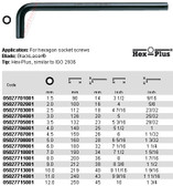 Wera 05022703001 PKL Stainless Long Arm Ballpoint 3.0mm Hex Key