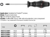 05031227001 WERA 1750PZ KRAFTFORM CLASSIC S/D POZI PZ3 X 150MM