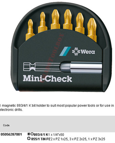 05056287001 WERA MINI-CHECK TIN PZ